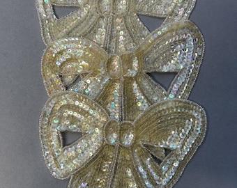 43-S Vintage Appliques, Embellishments, (3 pcs)