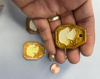 40x30mm Vintage Charms, Art & Jewelry making, (4 pcs)