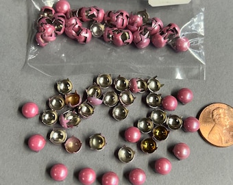 6mm Pearlized dome top studs, embellishments & Art accent. Lot of 50 pcs.