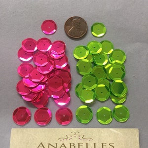 Sequins. NOS. 12mm cup metallic sequins. Anavbf. Nos sequins. Sold by lots of 500 pcs.