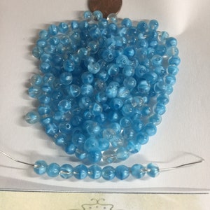 Vintage Beads. NOS. 6mm. Sold by lots of 50 pieces.