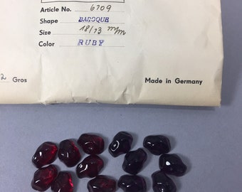Cabochões vintage de 18 x 13 mm para confecção de joias (6 peças)