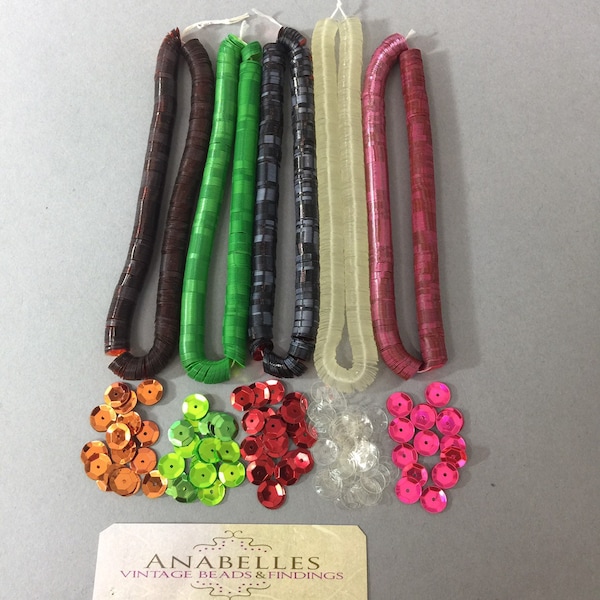 8mm Cup Sequins, Jewelry Embellishments, (3 Loops)