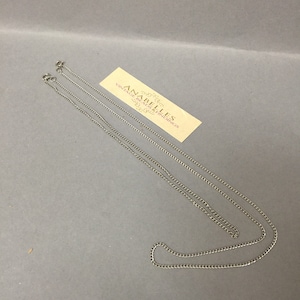 Vintage Chains. NOS. Stainless Steel, Neck Chain. 16&quot;inch or 24&quot;. Sold by lots of  12 pieces.