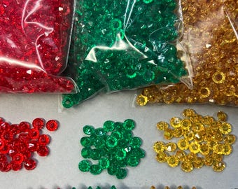 6x3mm Plastic Rondells, Jewelry making, (1000 pcs)