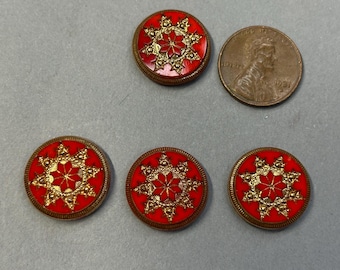 18mm Vintage cabochons, jewelry making supplies. Lot of 3 pieces.