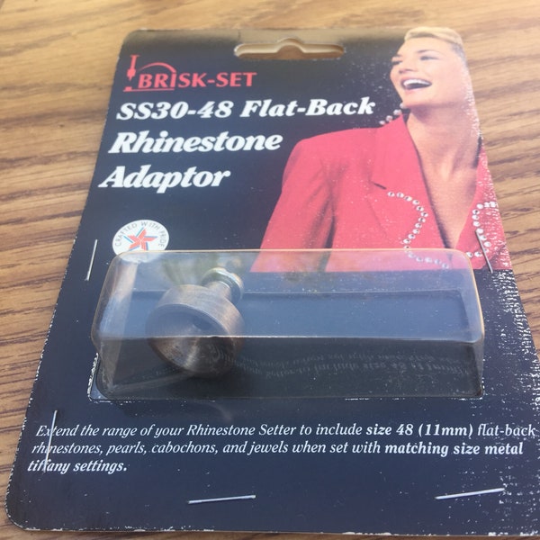 Metal Findings. NOS.Brisk-Set Adaptor. SS-30 to SS-48 Flat back Rhinestone Adaptor. Sold by Piece.