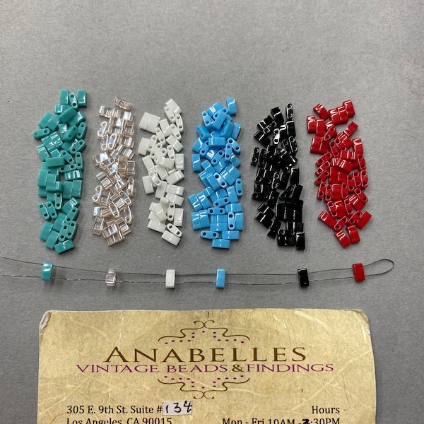 Japanese Beads. 5mm, Glass beads. Anavbf beads. Sold by lots of 144 beads.