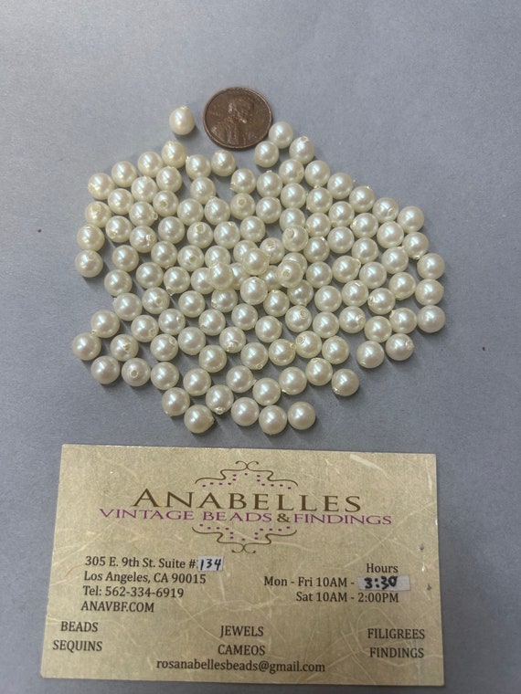 Lot D'anciennes Perles En Verre - Diamètre 0,3 Cm, Environ 1000 Pièces, Neuves