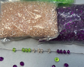 6x3mm Plastic Rondells, Jewelry making,(1000 pcs)