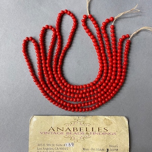 Vintage beads. NOS. 4mm. glass  Beads. Sold by lots of 300 beads.