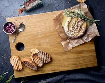 Discounted Solid Oak Chopping Board, 2 sizes available ***end of line, see images***