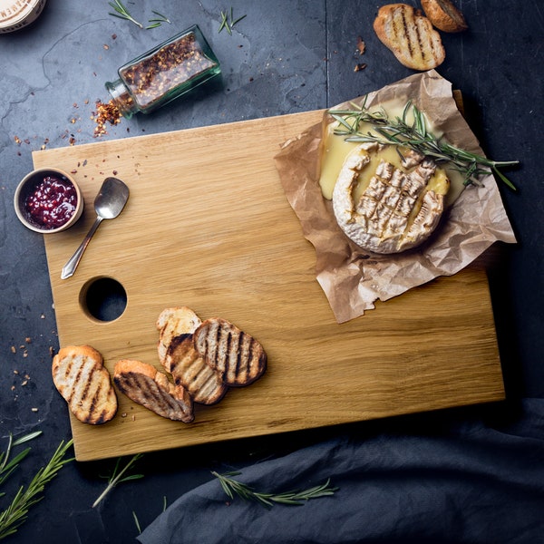 Discounted Solid Oak Chopping Board, 2 sizes available ***end of line, see images***