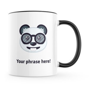 Personalised 11oz Emoji Mug featuring pandamoji 5181 emoji