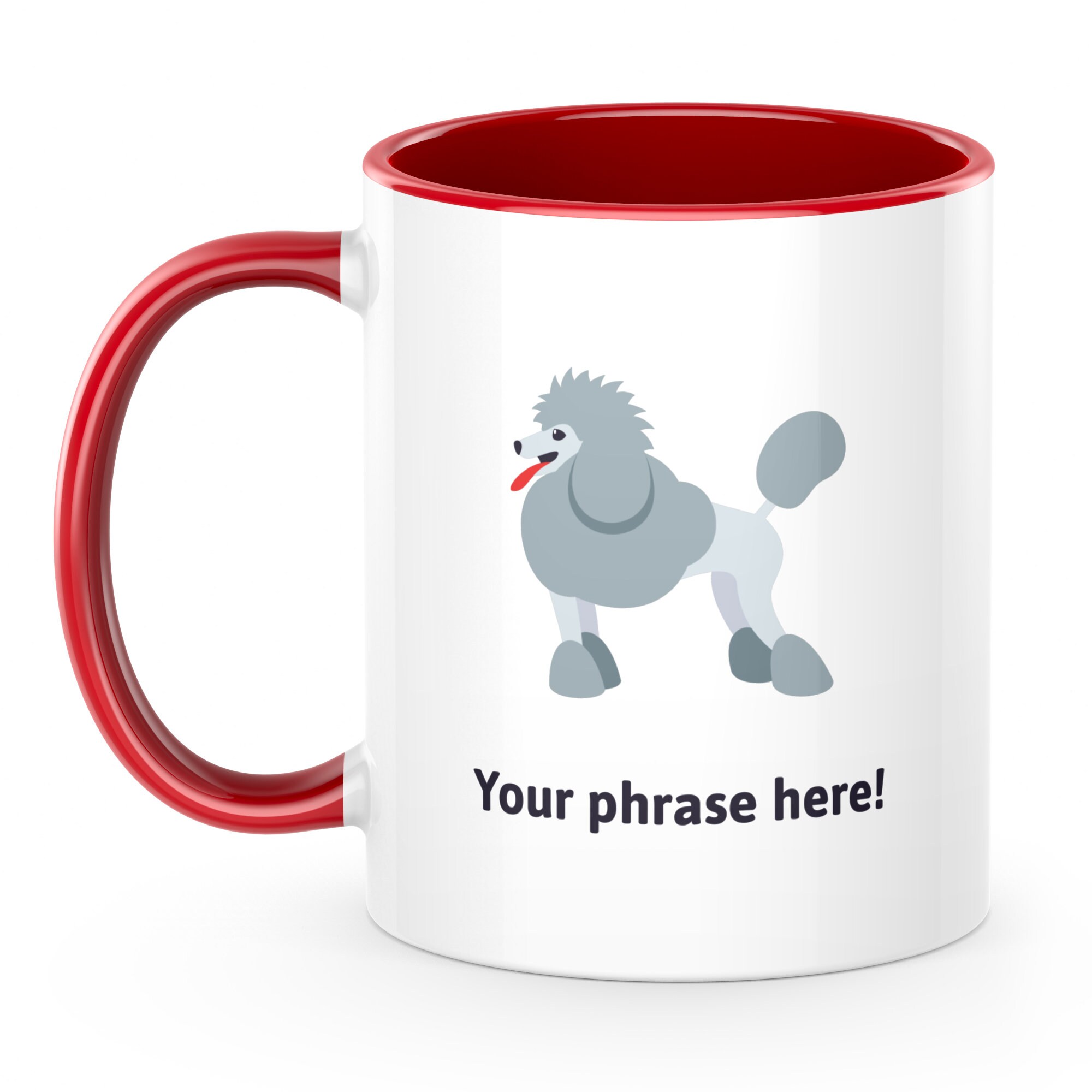 Personalised Emoji Mug Featuring Poodle Emoji - Etsy