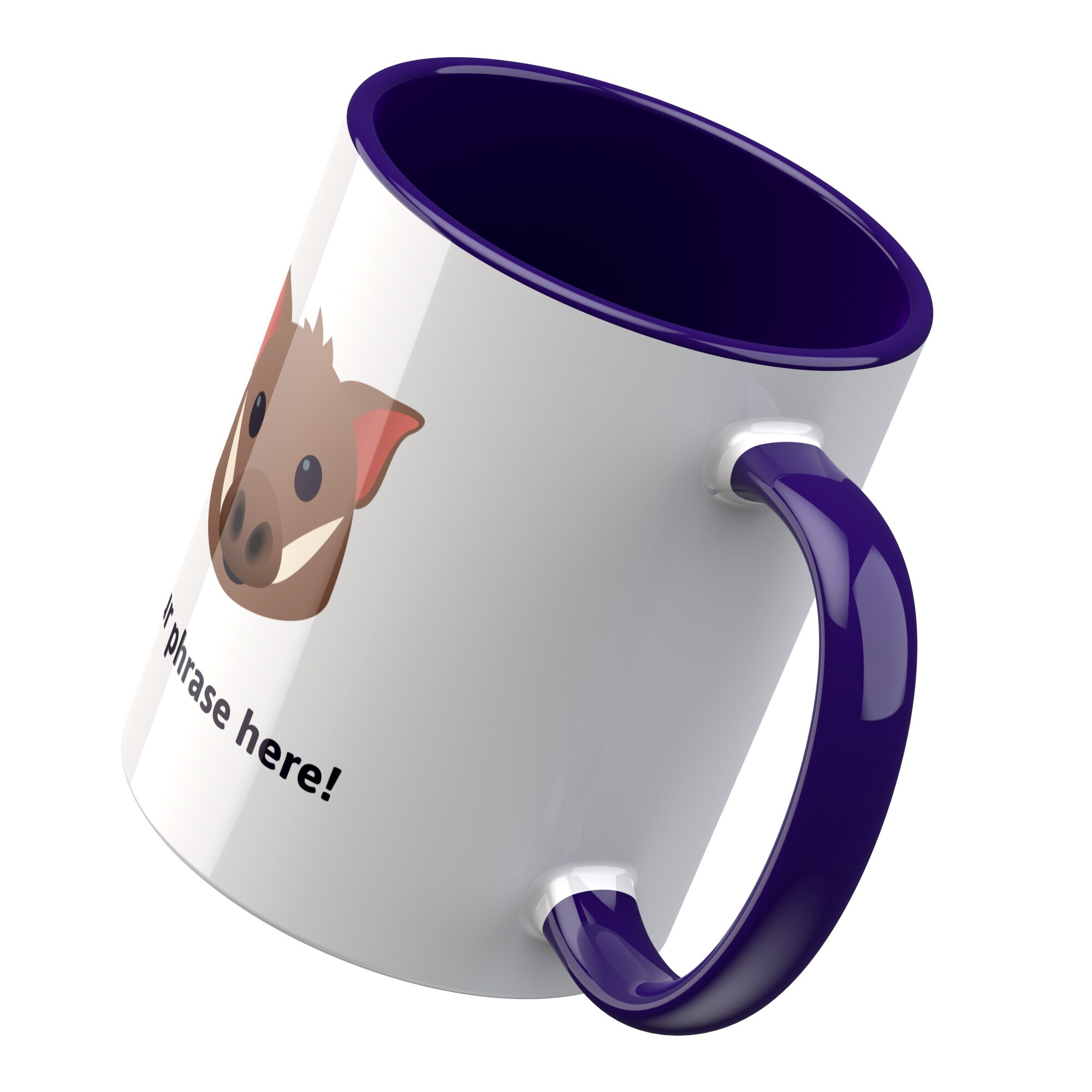 Personalised 11oz Emoji Mug Featuring Boar Emoji Etsy UK