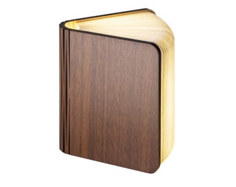Discounted Blank Wooden Folding Magnetic Glowing LED Book Lamp ***end of line, see images***