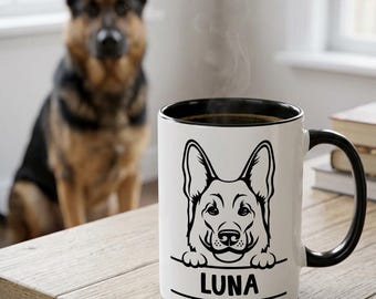 Personalised German Shepherd Dog mug 11oz