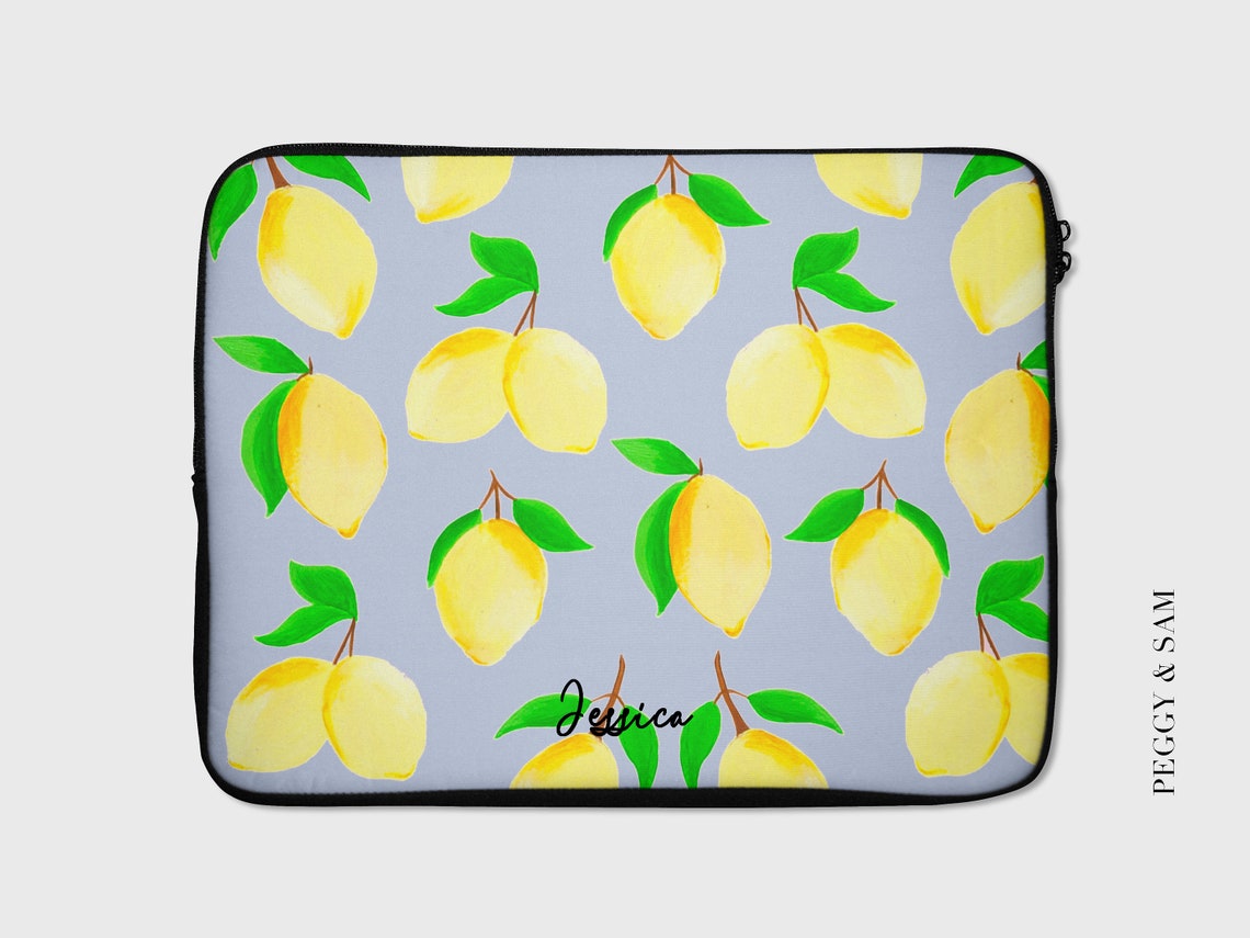 Personalised Lemon Laptop Sleeve Laptop Bag Laptop 13 inch Etsy