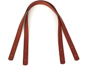 26 quot PU leather bag handles. One Pair light coffee. Suitable for the Harris Tote. Rivet on bag handles, bag straps