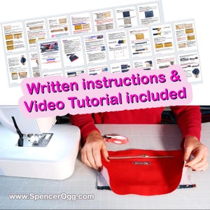 Midi Crossbody Bag PDF Sewing Pattern & Video Tutorial. Bag Sewing ...
