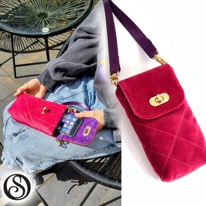 The Mighty Mini Crossbody Phone Bag PDF Sewing Pattern. Bag Sewing ...