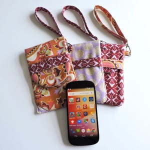 Phone Cover PDF Sewing Pattern With Ear Bud Pocket. Mobile Phone Pouch ...