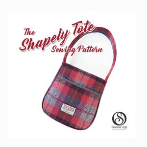 The Shapely Tote bag pattern . PDF Bag sewing pattern. Bucket bag. Purse Patterns and tutorials image 1