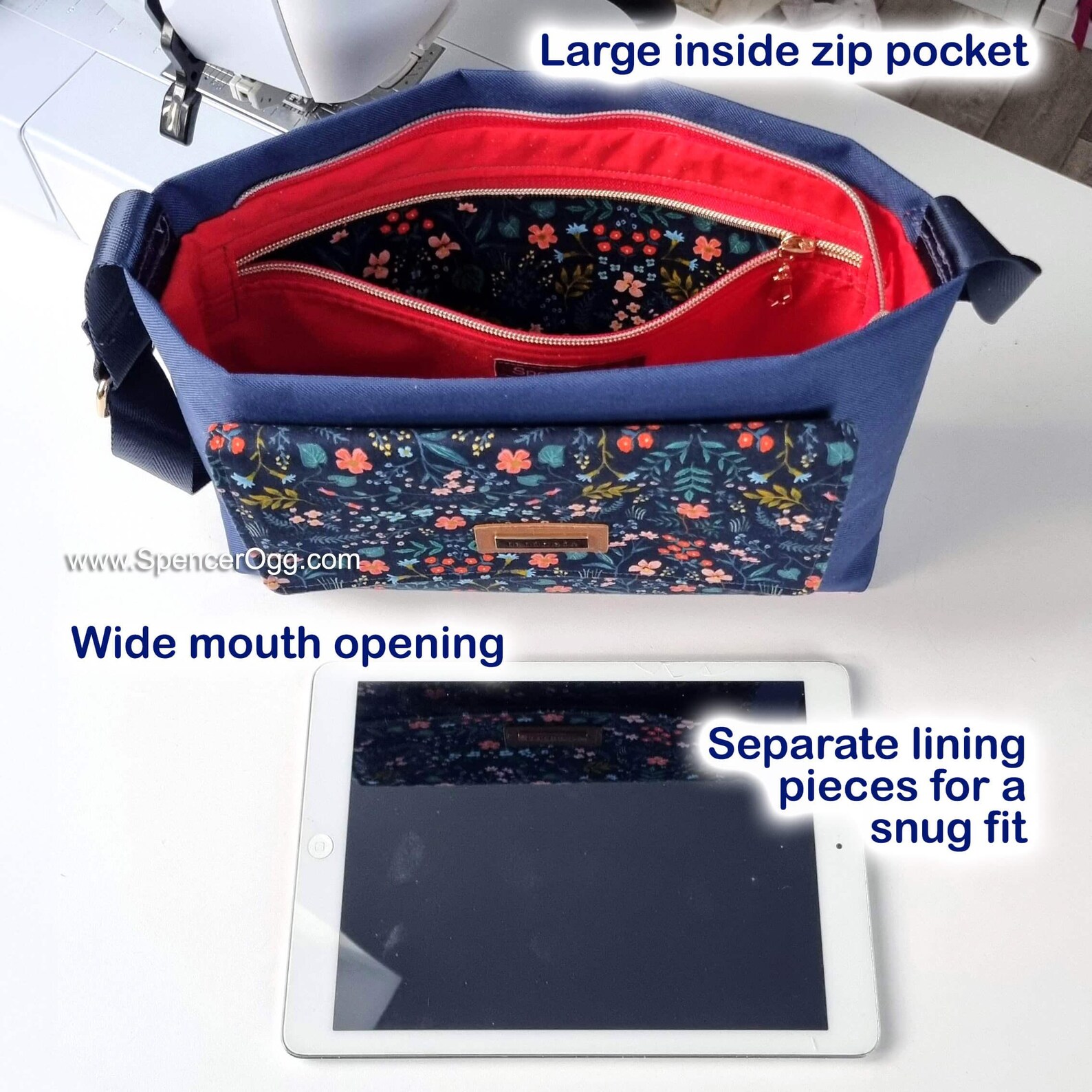 Midi Crossbody Bag PDF Sewing Pattern & Video Tutorial. Bag Sewing ...