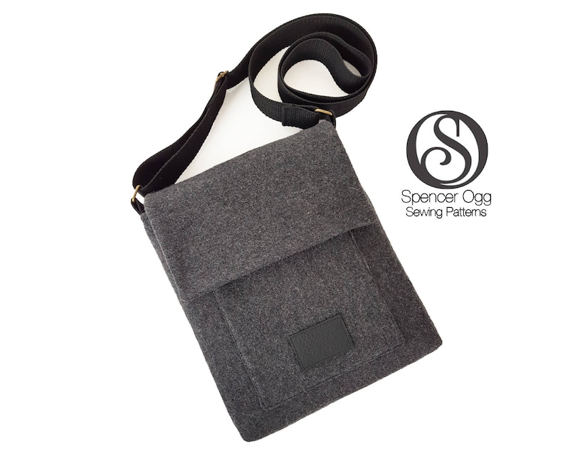 The Craggan man-bag sewing pattern. iPad bag. mens cross body bag. Mens messenger bag. PDF sewing pattern image 2