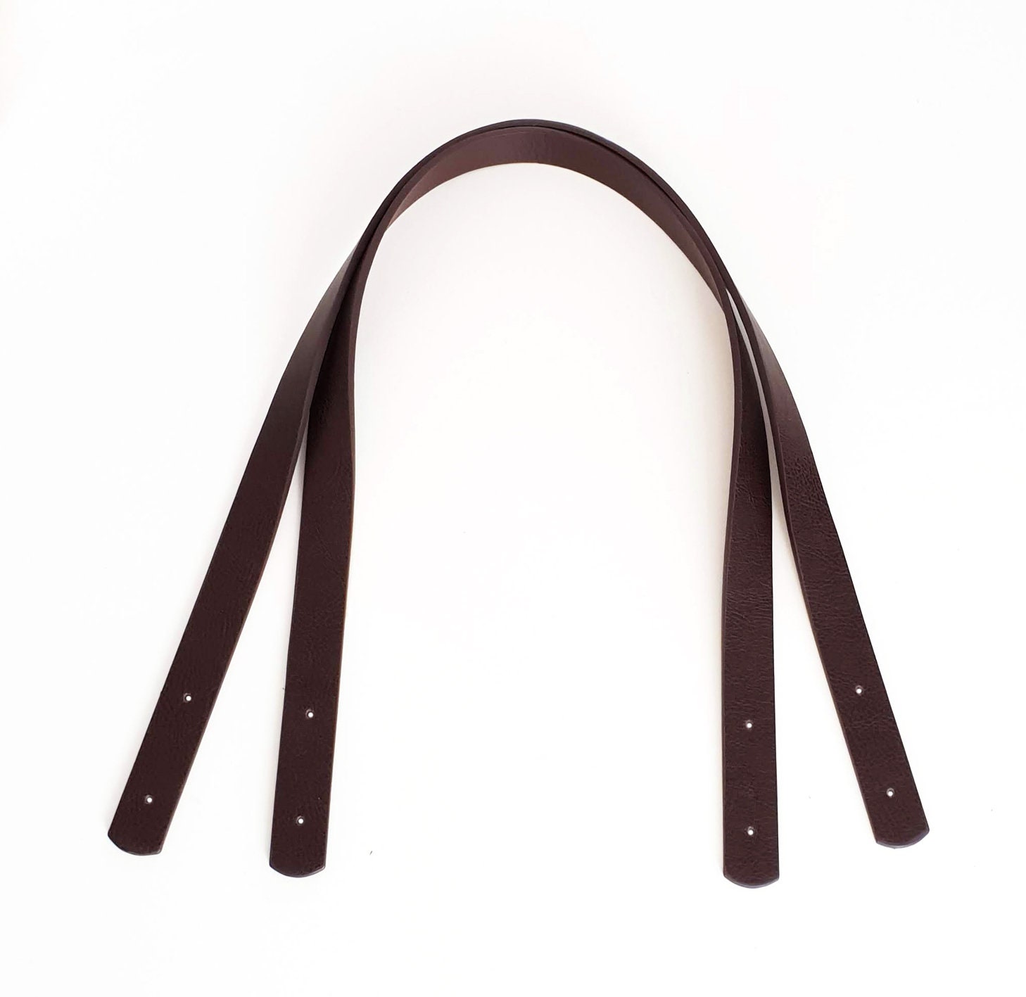26 PU Leather Bag Handles. One Pair. Dark Coffee. Etsy UK