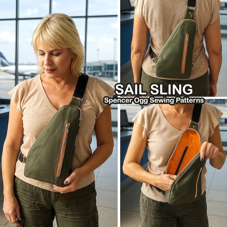 Sail Sling Bag PDF Sewing Pattern & Video Tutorial - Etsy
