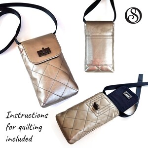 The Mighty Mini Crossbody Phone Bag PDF Sewing Pattern. Bag Sewing ...
