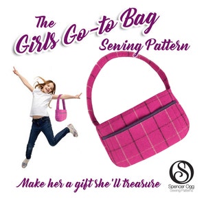 Girls bag pattern . Girls Go-To Bag PDF sewing pattern. Kids bag. Purse Patterns and tutorials