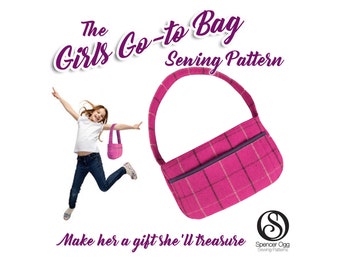 Girls bag pattern . Girls Go-To Bag PDF sewing pattern. Kids bag. Purse Patterns and tutorials