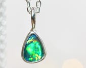 Australian opal doublet necklace
