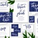 Navy Printable Wedding Stationery Set Bronte Navy Suite | Etsy
