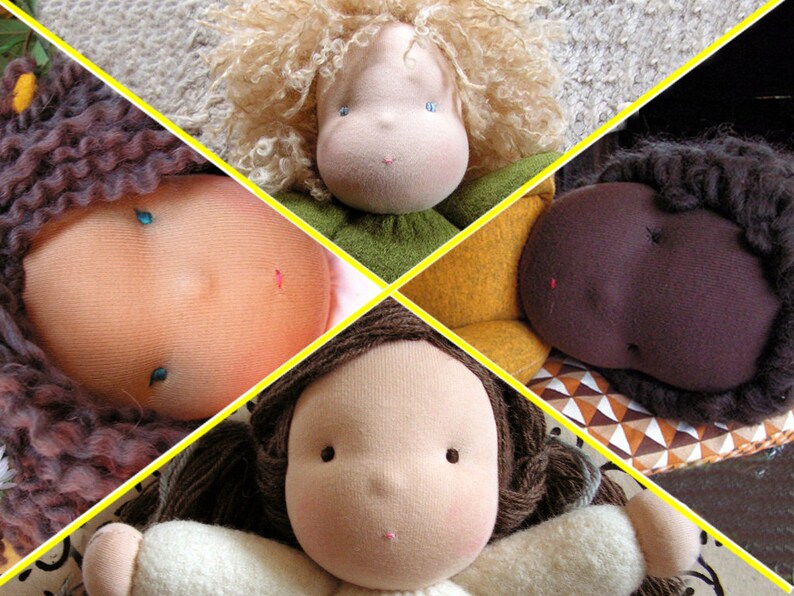 Soft waldorf doll, girl doll, custom made girl doll, organic cotton, steiner waldorf dolls, handmade, made to order, cuddle doll image 10
