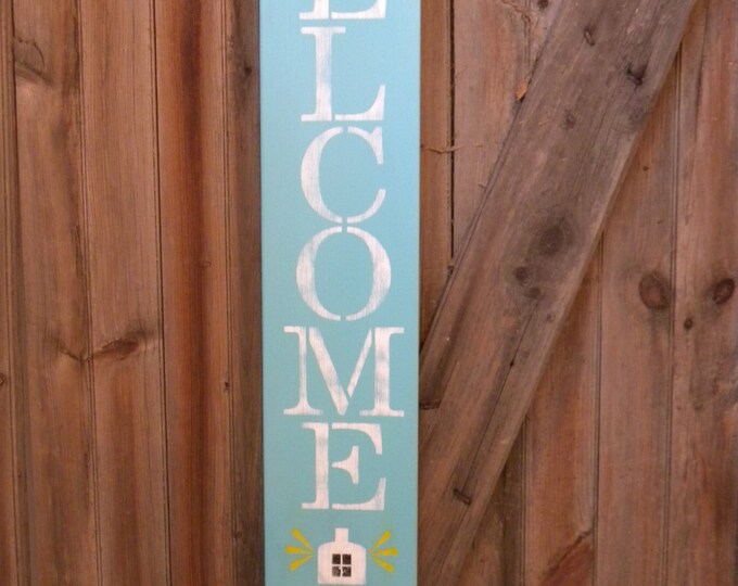 Welcome Sign, Beach Sign, Coastal Decor, Lighthouse, Nautical Sign ...