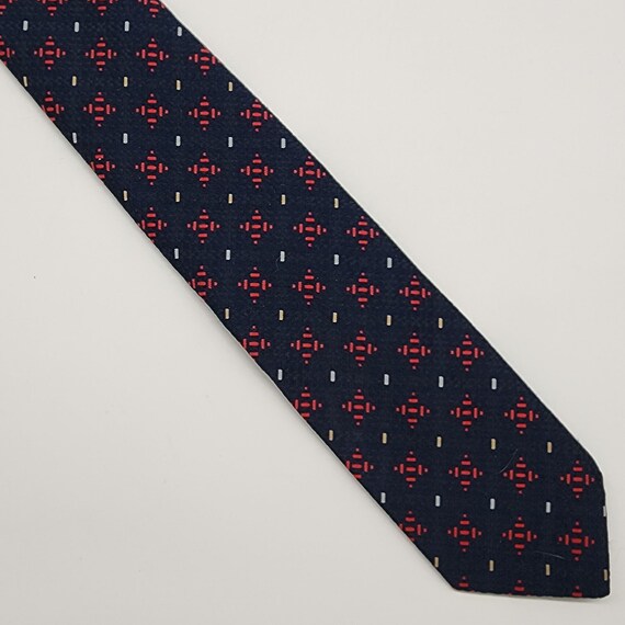 Haulinetrigere Necktie Geometric Red White Blue 3… - image 2