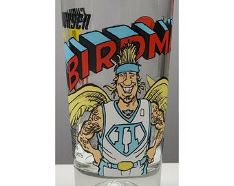 Beer Pint Glass Chris Anderson Is The Birdman #11 Glass Arby's 6.5" Tall Vintage