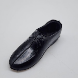Vintage 1983 Mattel Ken Black Dress Shoe 1-5/8&quot;