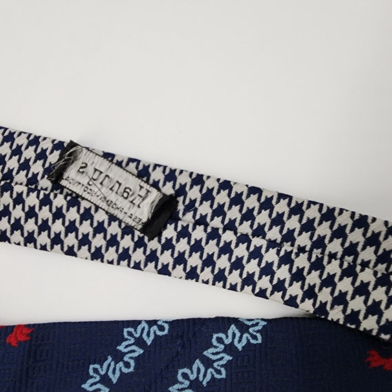 Hanny's Necktie Houndstoot Stripe Lion Polyester … - image 6