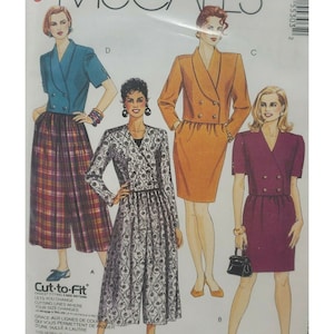 McCall&#39;s Pattern Jacket Split Skirt Size 10-12-14 Uncut #5530 Vintage 1991