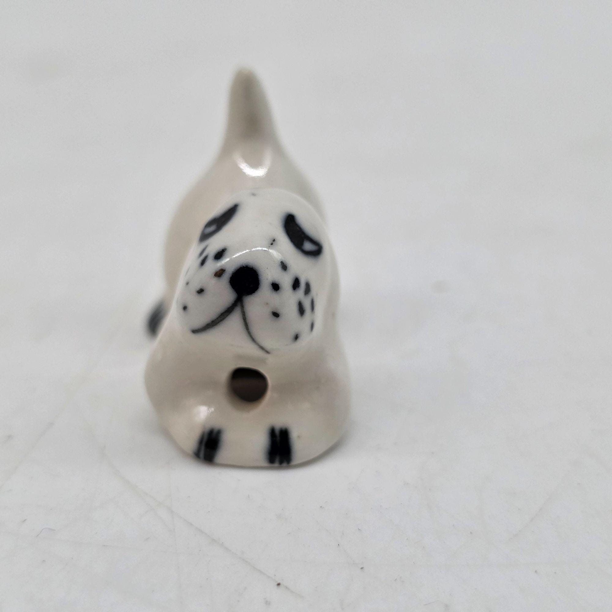 陶器製犬の置物 青と白 1インチ 装飾コレクション用彫像 - Etsy 日本