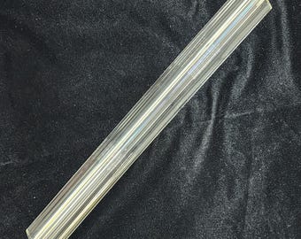 Pièce de rechange pour tige trilobée en verre de Murano pour lustres Venini, 11" de long