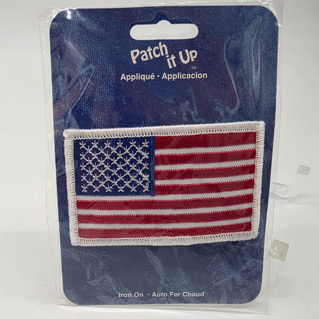 American Flag Iron-on Patch 3x2 Inches for Clothing & Accessories - Etsy