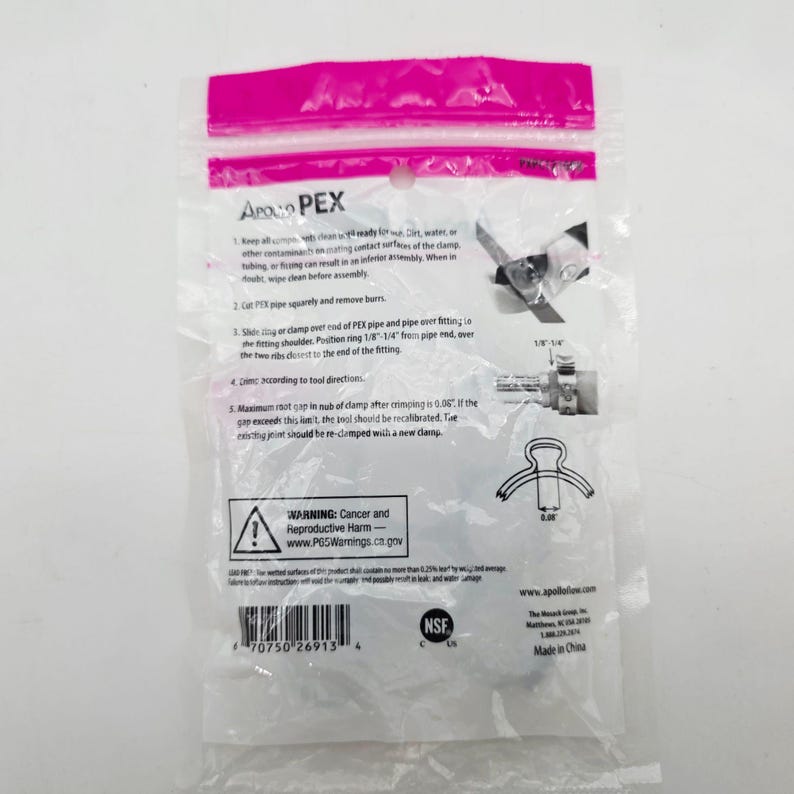 Pex Labels Apollo PEX 1/2