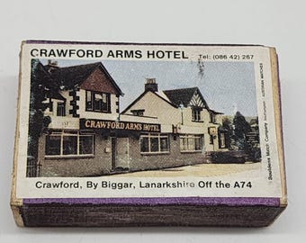 Crawford Arms Hotel Vintage Matchbox Collectible Souvenir