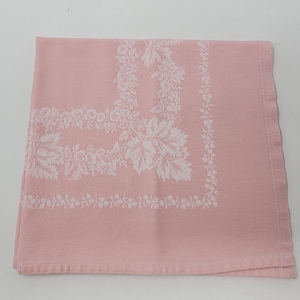 Damask Pink Napkin Single Napkin 18&quot; Square Cotton VG by Rivolta Carmignan Italy